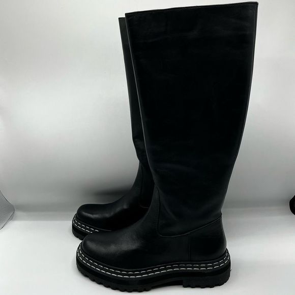 Vince Camuto Shoes - Vince Camuto Phrancie Tall Black Leather Boots Sz 6 NWOT
